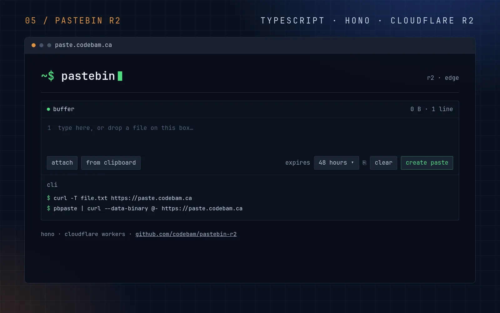 Pastebin R2 editor and command-line usage